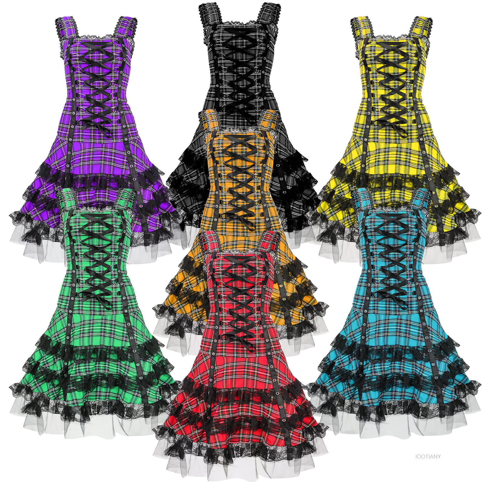 Shift Dress Sleeveless - Personalized Lolita Plaid Summer Sleeveless Dress