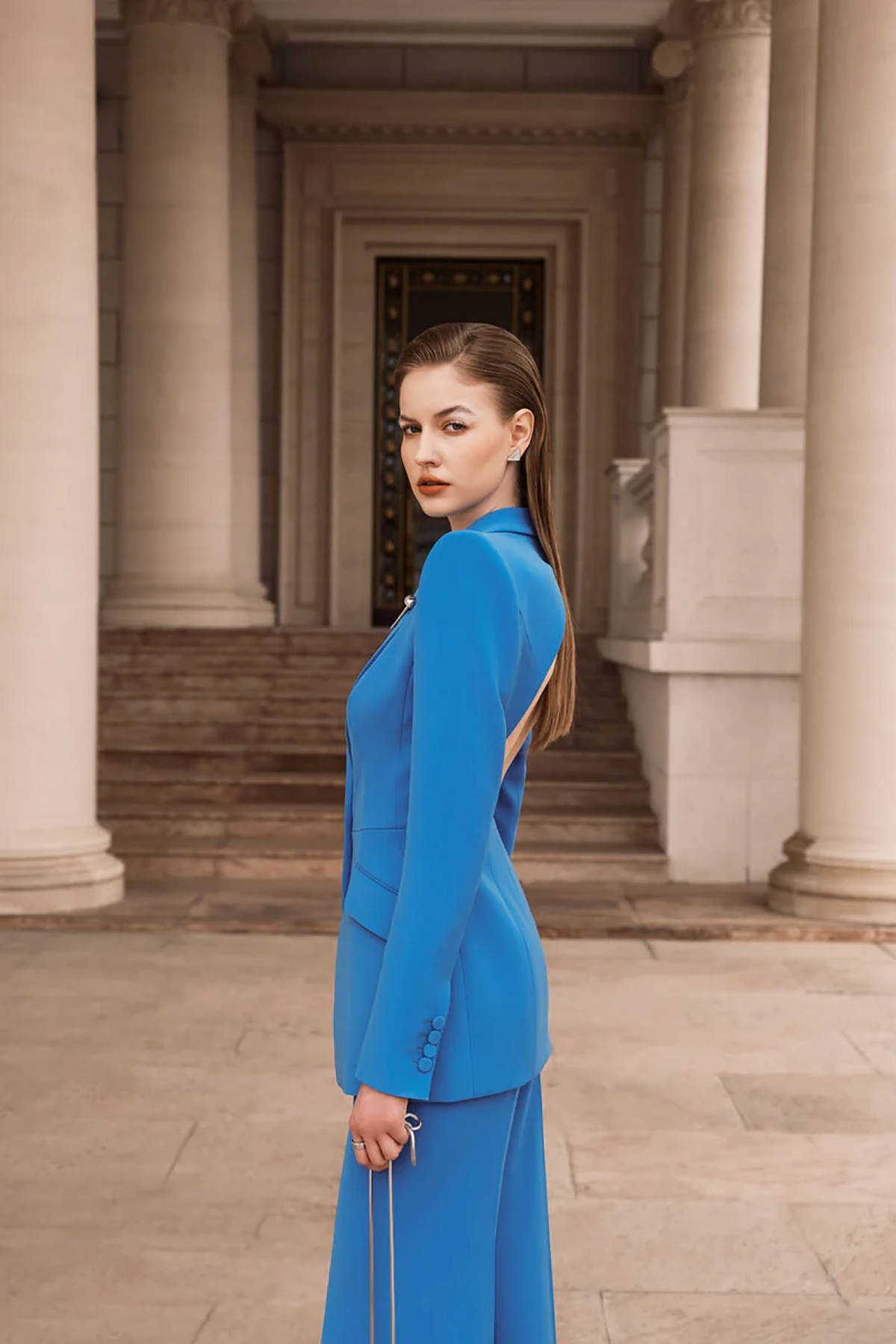 Sexy Open Back Women Blazer Su - Women Formal Wear For Graduation avaliação e preço