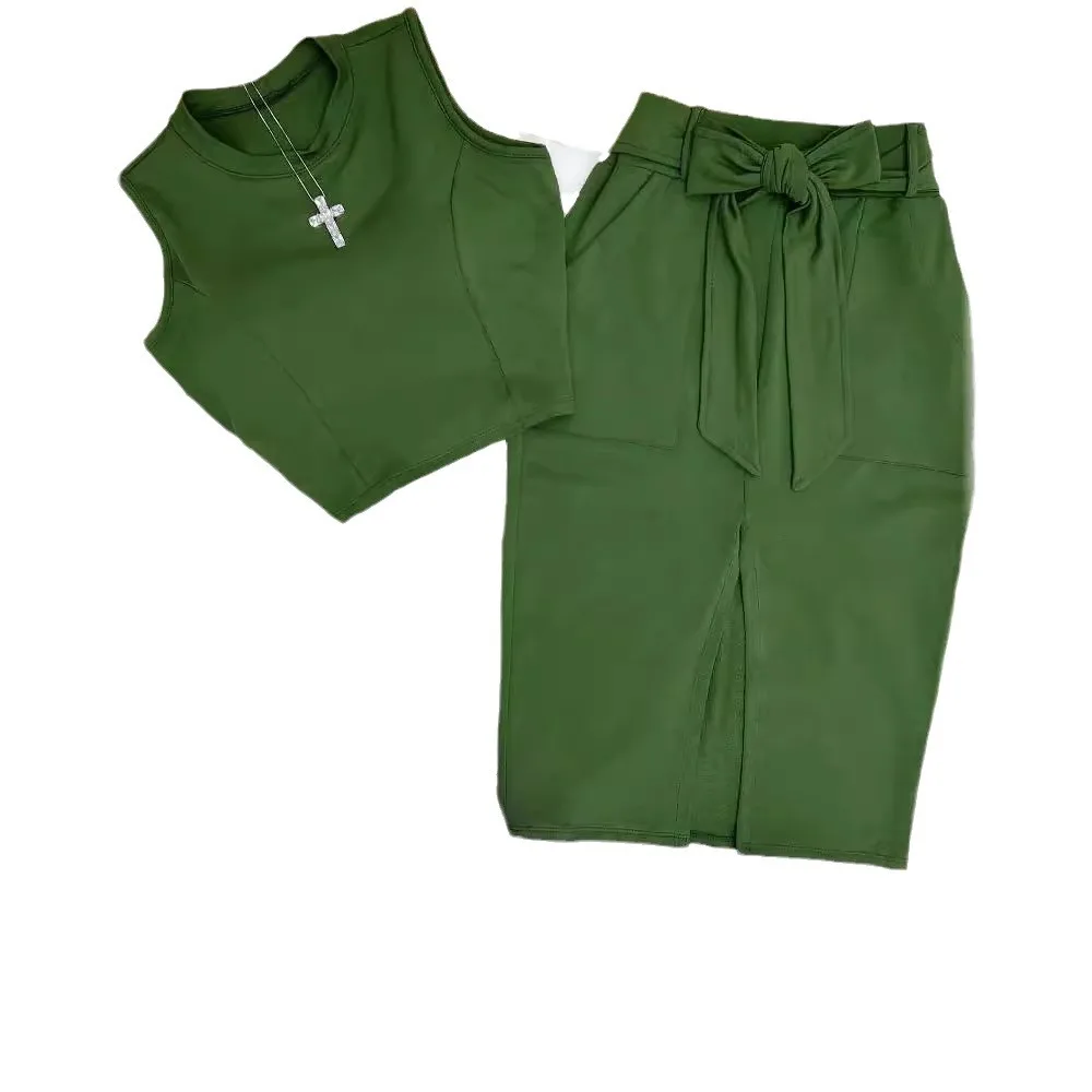 Skirt Set Women Dress Sets Two - Shift Dress Sleeveless avaliação e preço