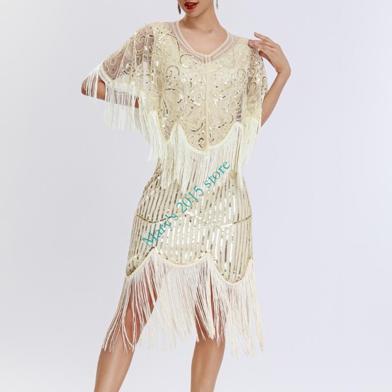 Women Stylish Fringe Sequined  - Women'S Formal Wear In The 1920S avaliação e preço