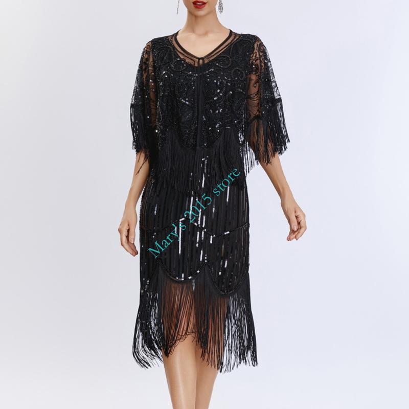 Women Stylish Fringe Sequined  - Women'S Formal Wear In The 1920S avaliação e preço