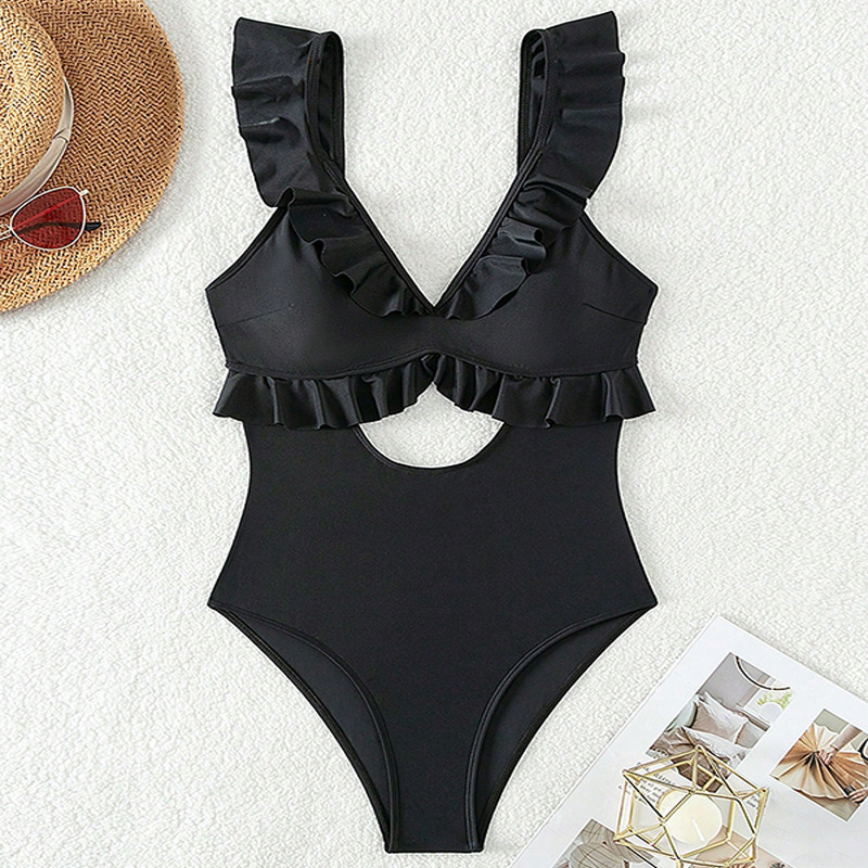 Cikini-One Piece Swimsuit for  - Monochrome Suit Set avaliação e preço