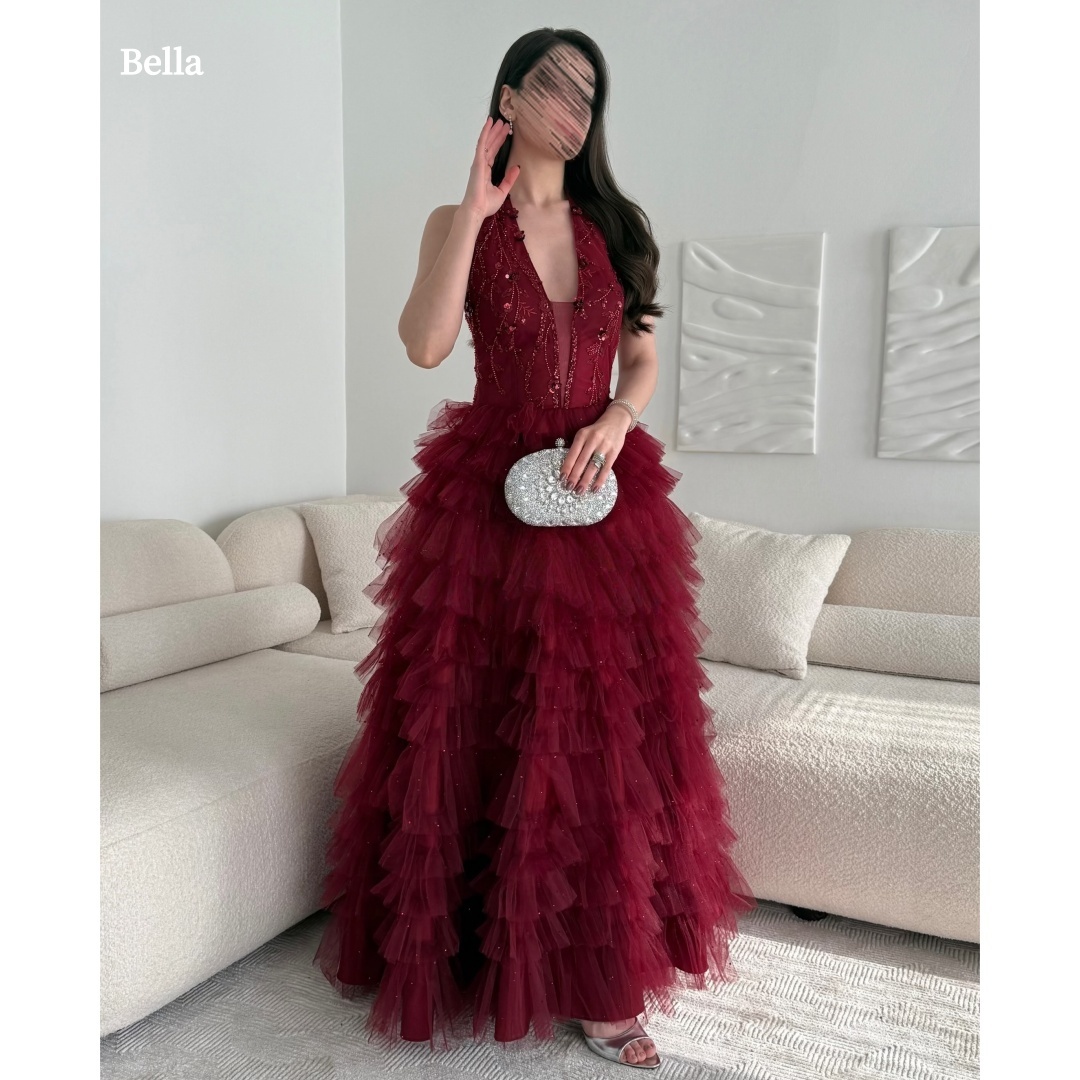 Bella Customized Satin Off-the - Women Formal Wear For Graduation avaliação e preço
