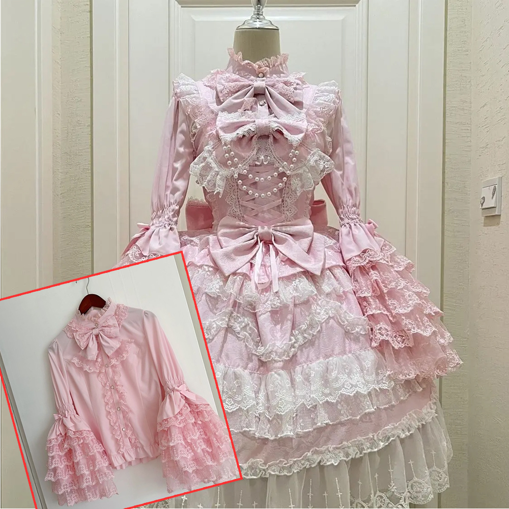 Japanese Cosplay Lolita 2 Piec - Shift Dress Sleeveless avaliação e preço