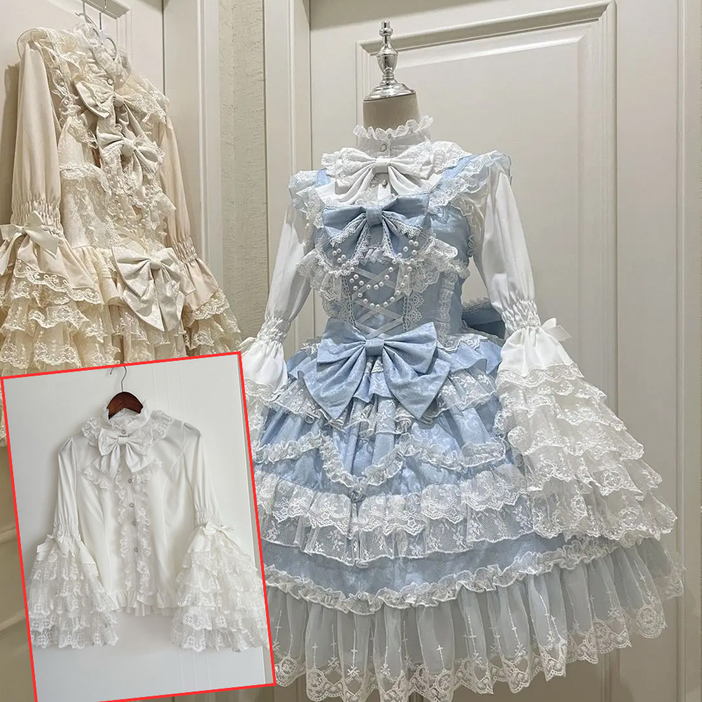 Japanese Cosplay Lolita 2 Piec - Shift Dress Sleeveless avaliação e preço