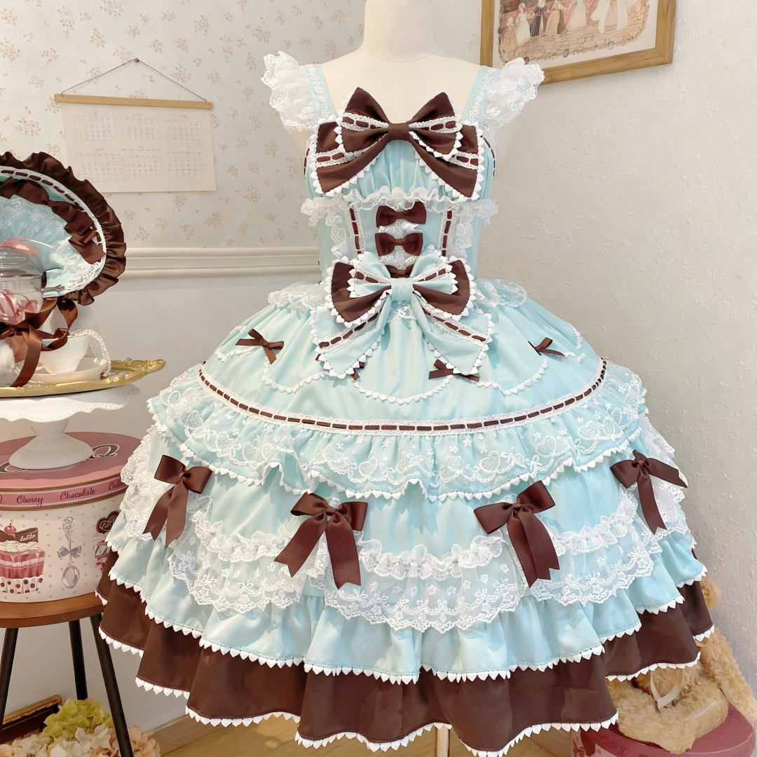 Japanese Cosplay Lolita 2 Piec - Shift Dress Sleeveless avaliação e preço