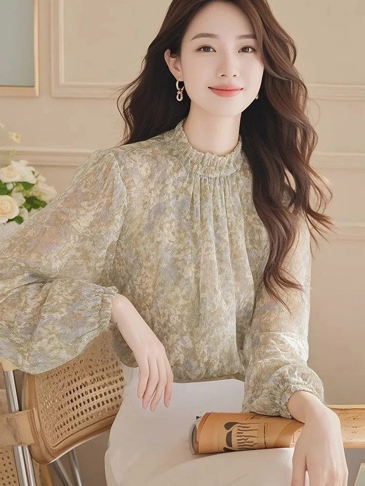 Long Sleeve Shirts Women Satin - Women Formal Wear Korean avaliação e preço
