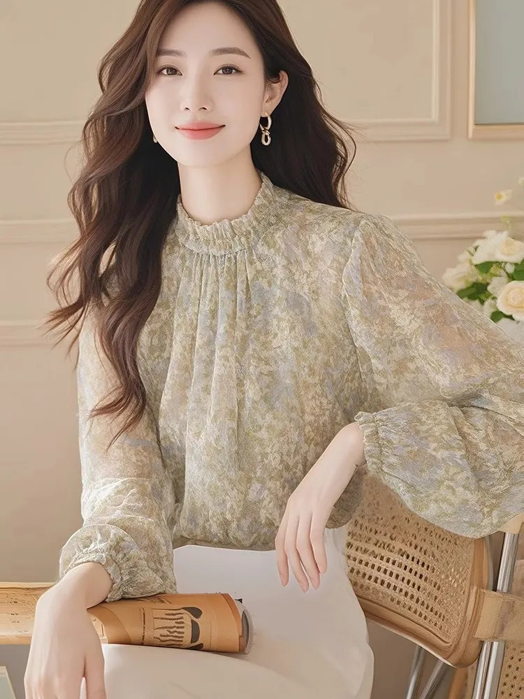 Long Sleeve Shirts Women Satin - Women Formal Wear Korean avaliação e preço