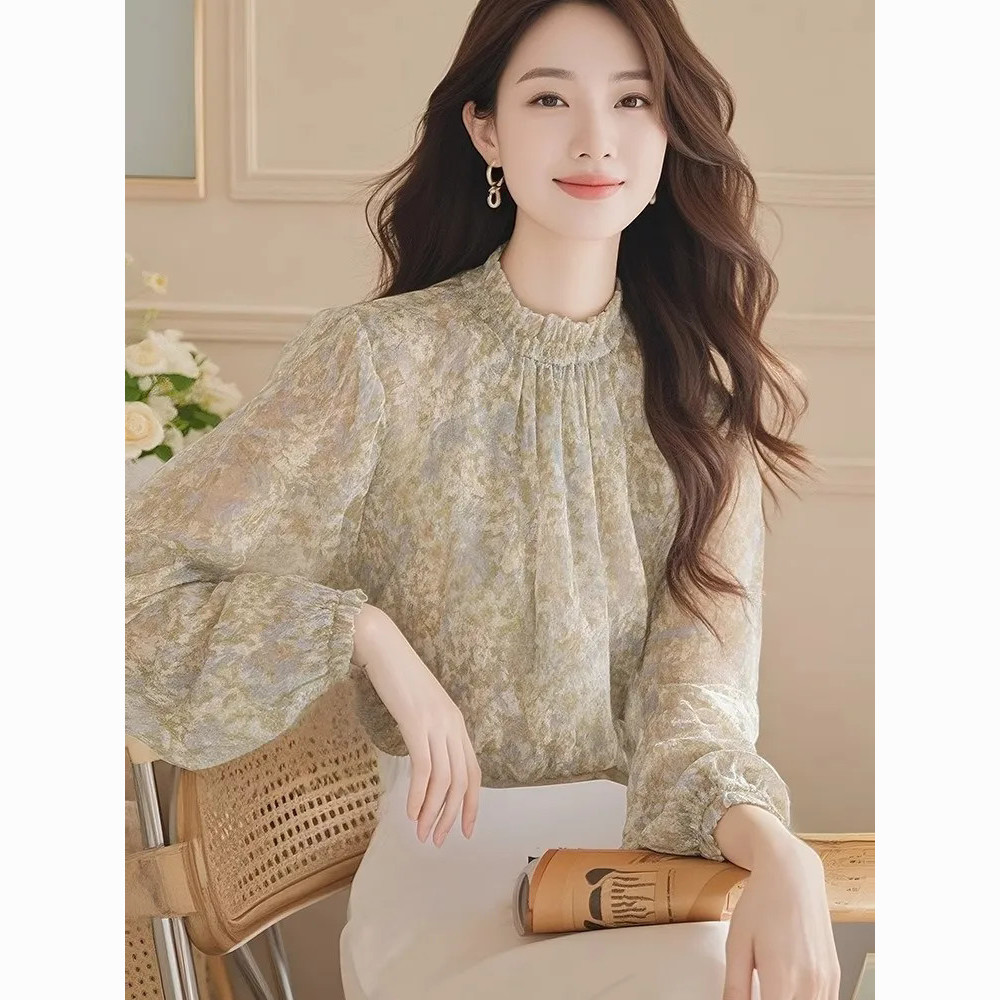 Long Sleeve Shirts Women Satin - Women Formal Wear Korean avaliação e preço