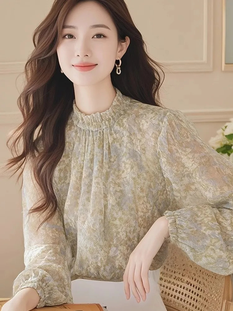 Long Sleeve Shirts Women Satin - Women Formal Wear Korean avaliação e preço