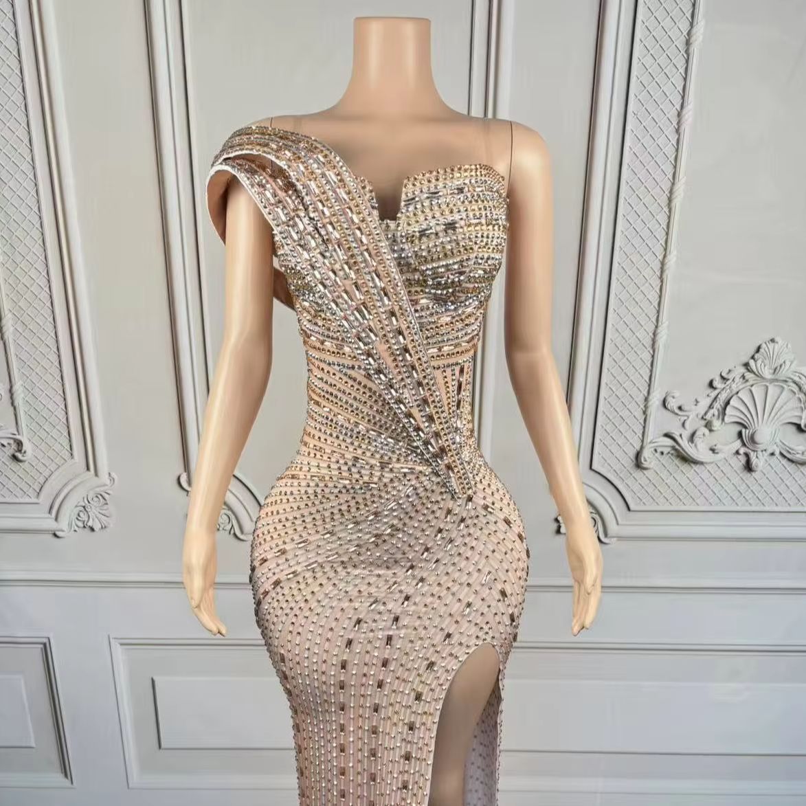 Xiangbin Sparkly Crystals Form - Women Formal Wear For Graduation avaliação e preço