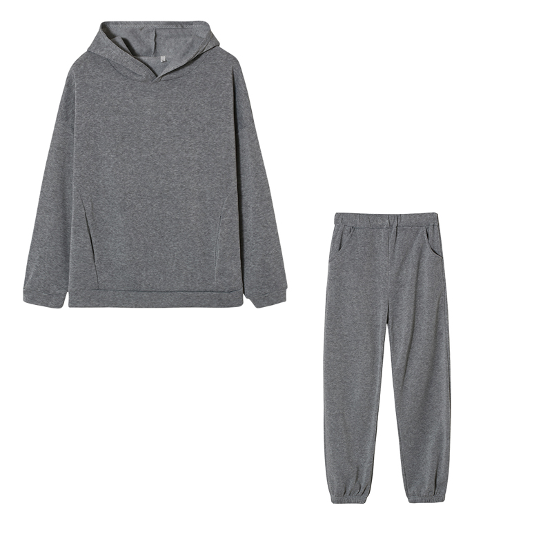 Monochrome Hooded Hoodie Set C - Monochrome Suit Set avaliação e preço