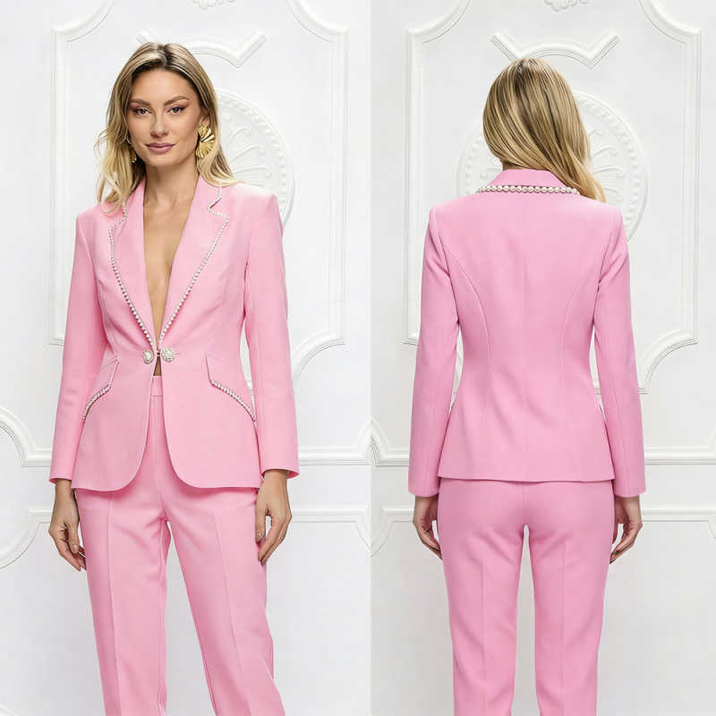 Fashion Show Women Blazer Sets - Women Formal Wear For Graduation avaliação e preço