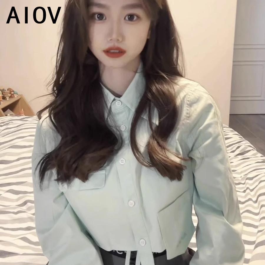 Long Sleeve Shirts Womens Stri - Women Formal Wear Korean avaliação e preço
