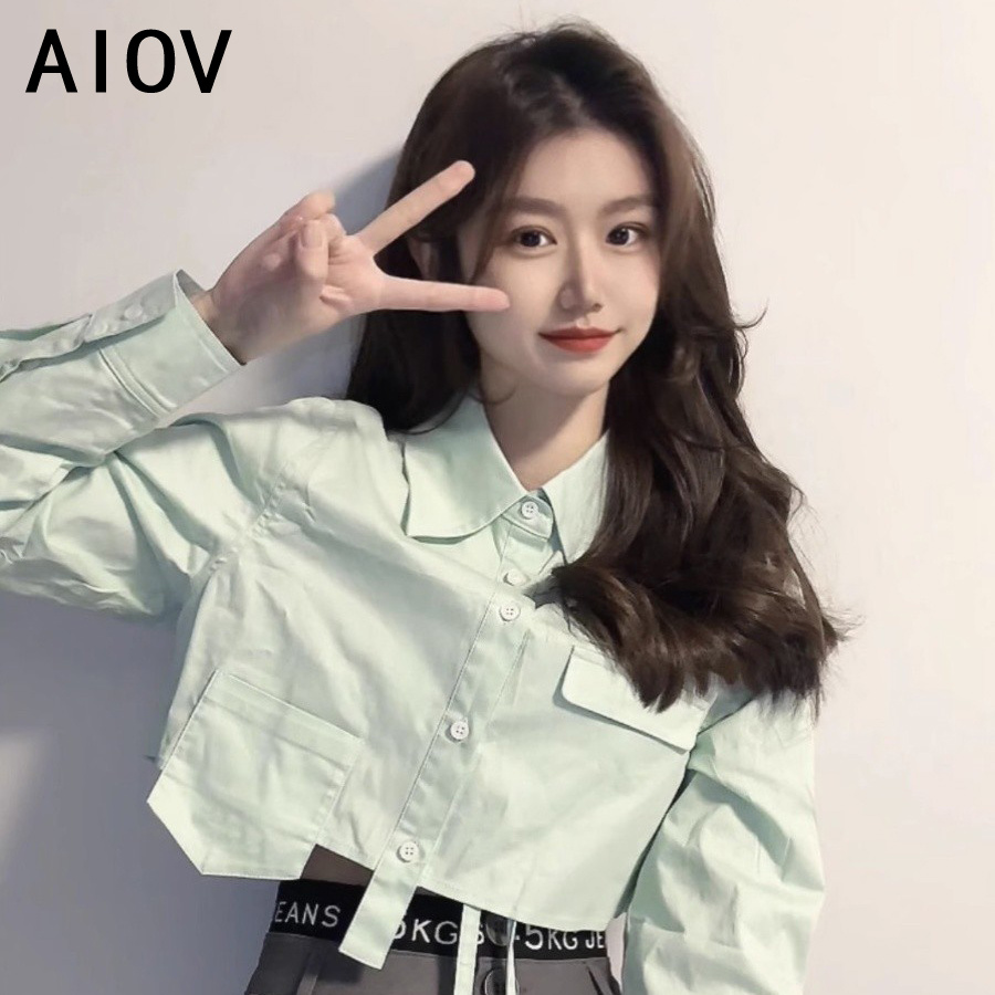 Long Sleeve Shirts Womens Stri - Women Formal Wear Korean avaliação e preço