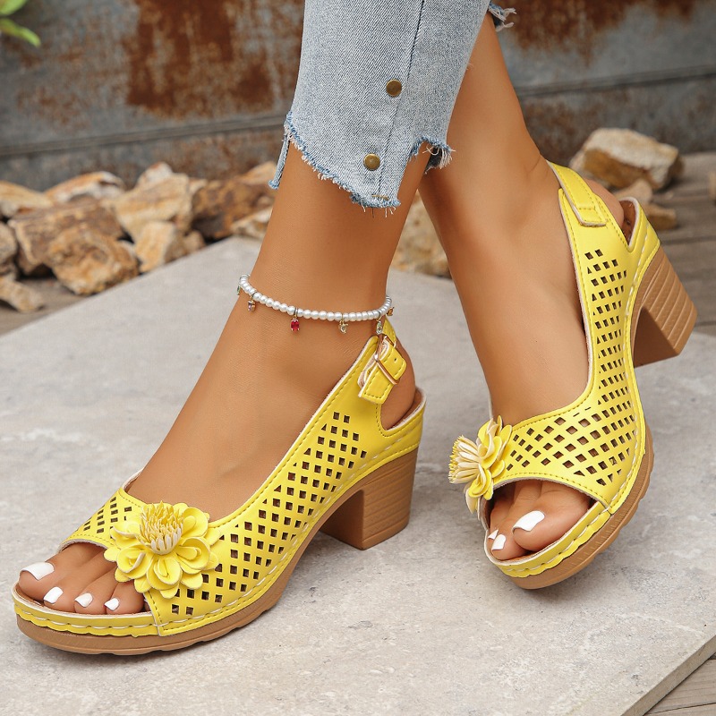 Block Heel Sandals Women's Fas - Pump Heel Block avaliação e preço