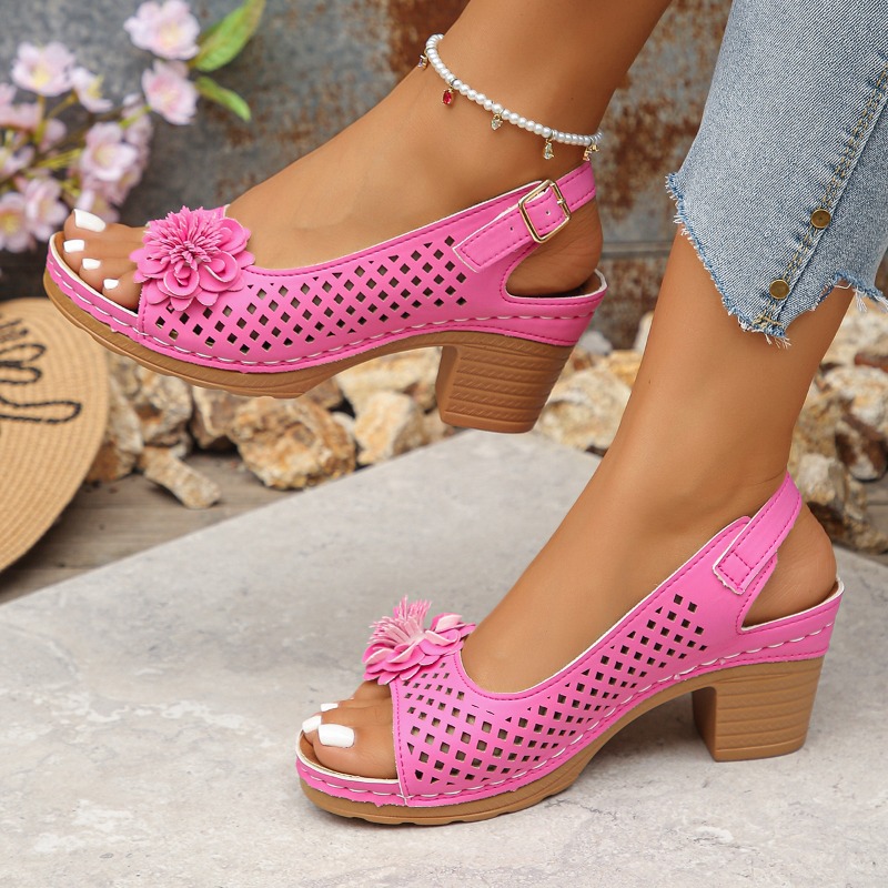 Block Heel Sandals Women's Fas - Pump Heel Block avaliação e preço