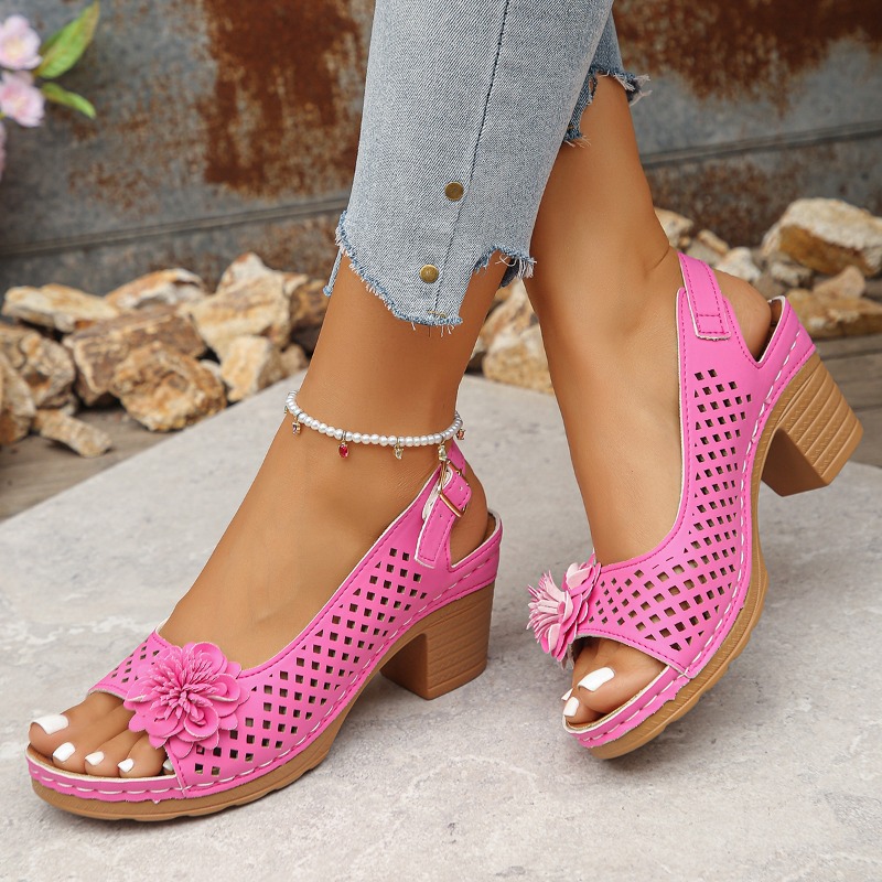 Block Heel Sandals Women's Fas - Pump Heel Block avaliação e preço