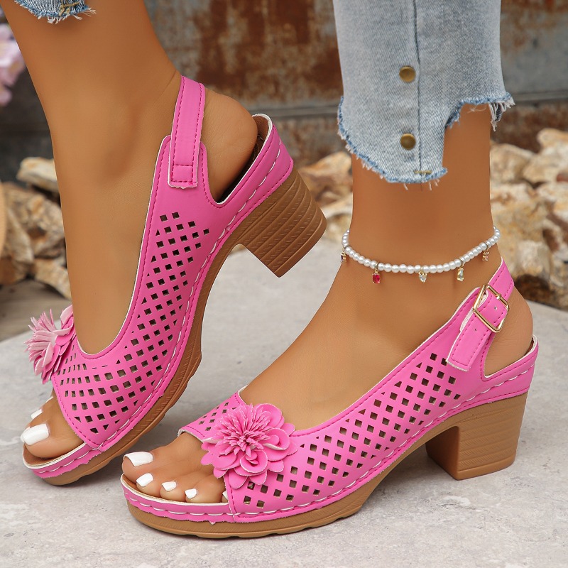 Block Heel Sandals Women's Fas - Pump Heel Block avaliação e preço