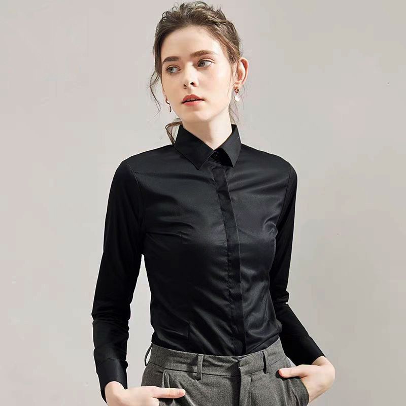 Summer Black Shirt Short-sleev - Women Formal Wear Black And White avaliação e preço