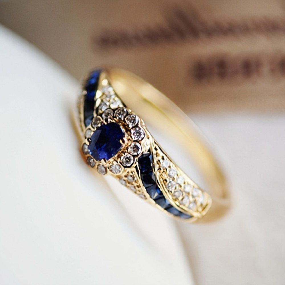 One elegant gold alloy ring pa - Women Formal Wear Designers avaliação e preço