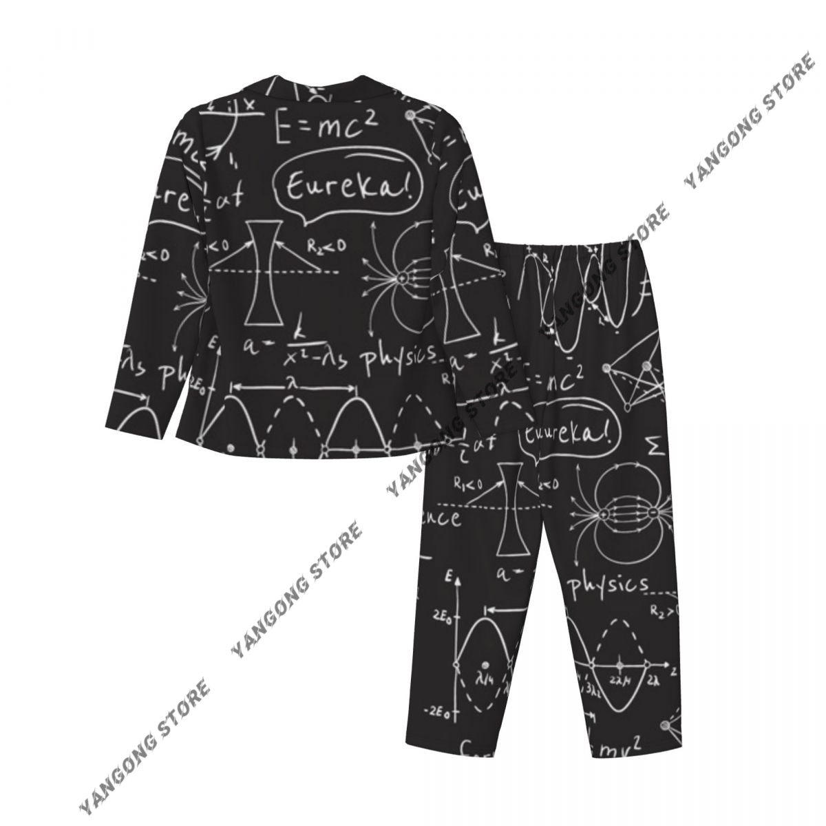 Women Sleepwear Pajamas Scienc - Monochrome Suit Set avaliação e preço