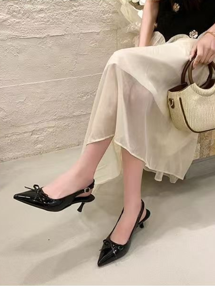 Women Patent Leather Bow Point - Women Formal Wear Shoes avaliação e preço