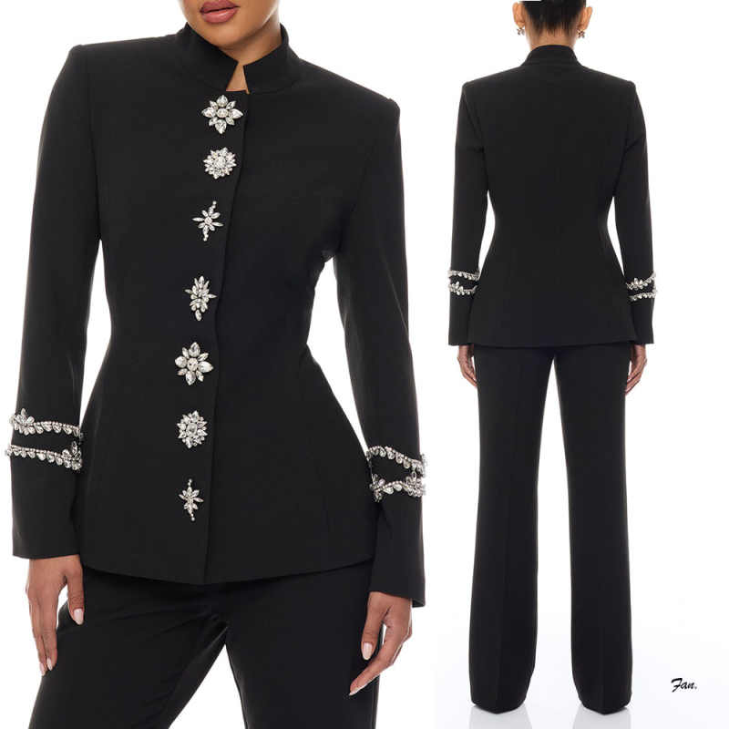 Designer Crystal Women Pants S - Women Formal Wear Designers avaliação e preço
