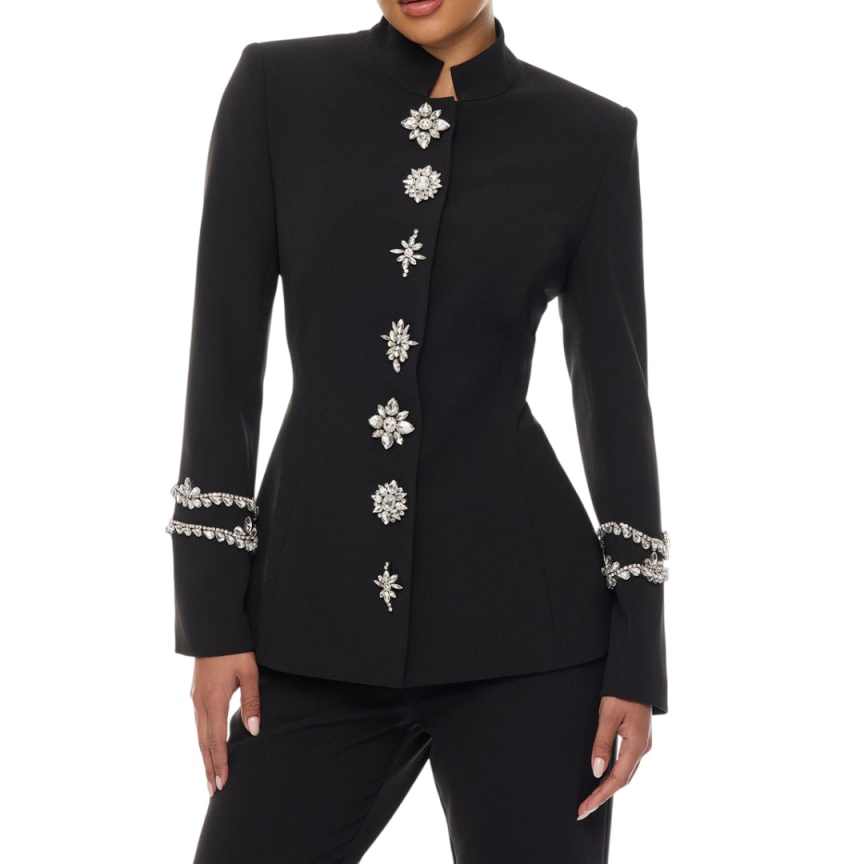Designer Crystal Women Pants S - Women Formal Wear Designers avaliação e preço