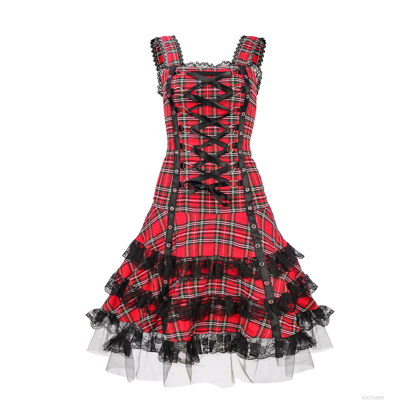 Personalized Lolita Plaid Summ - Shift Dress Sleeveless avaliação e preço