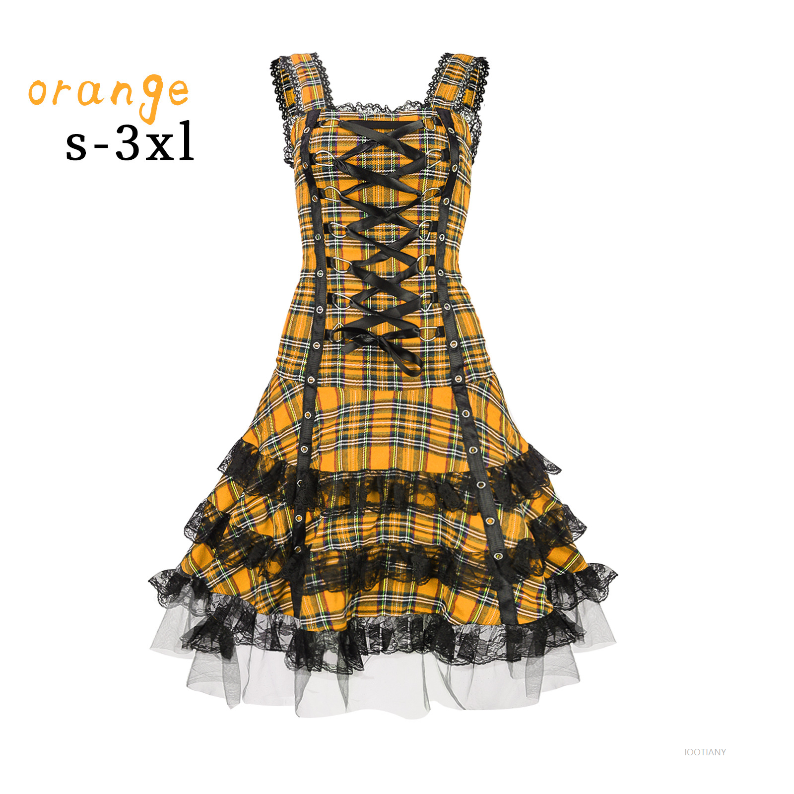 Personalized Lolita Plaid Summ - Shift Dress Sleeveless avaliação e preço