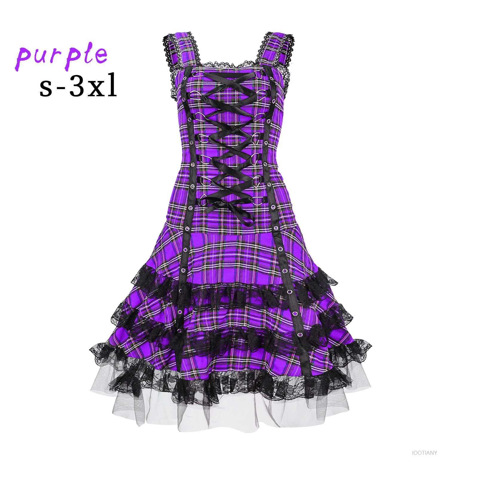 Personalized Lolita Plaid Summ - Shift Dress Sleeveless avaliação e preço
