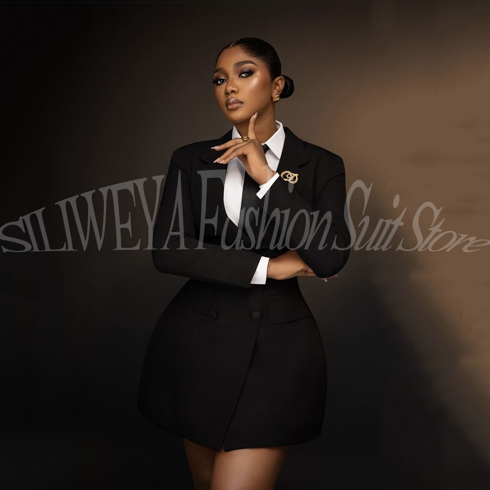 Elegant Black Women Blazer Sui - Women Formal Wear Korean avaliação e preço