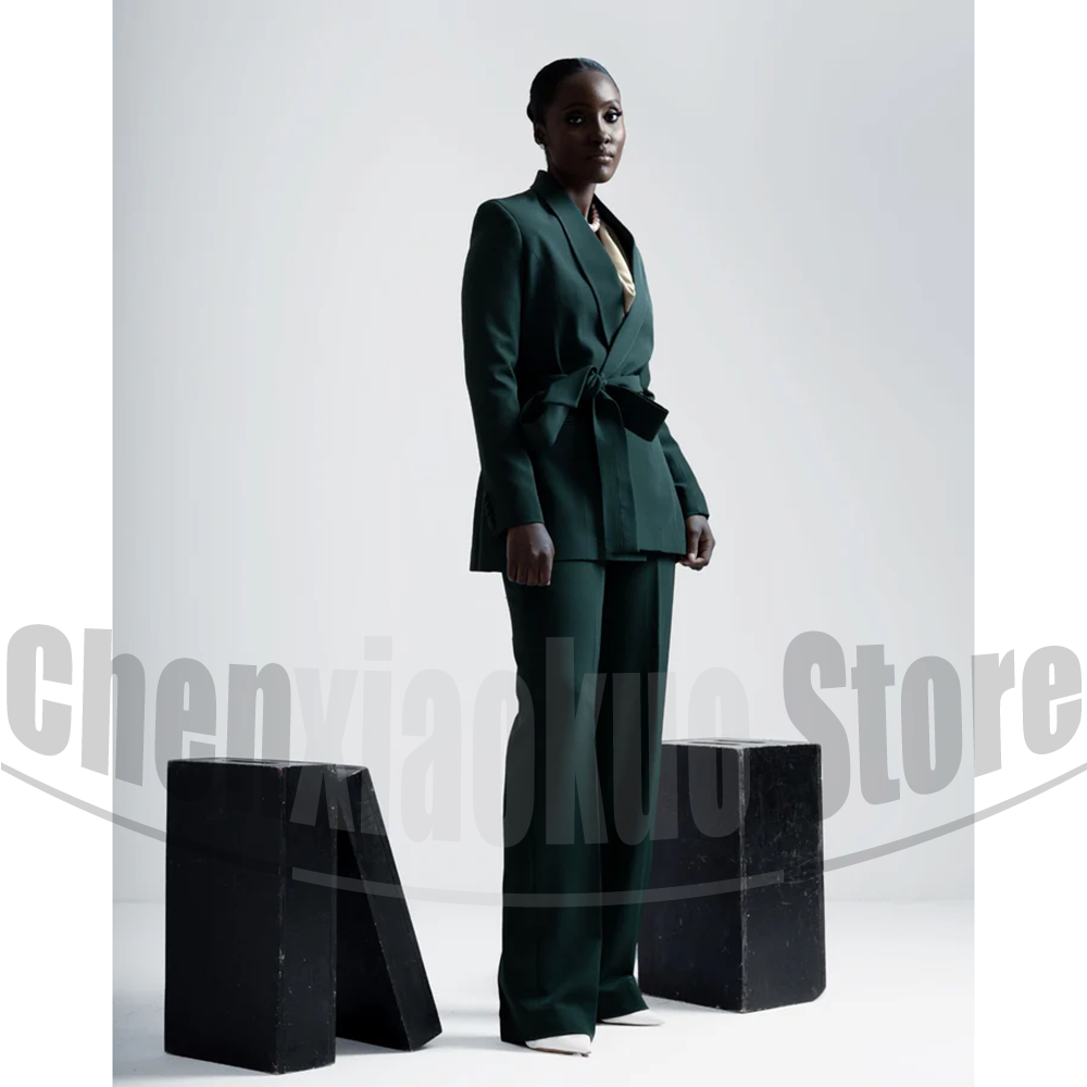 Women Suit Belted Blazer and W - Women Formal Wear Designers avaliação e preço