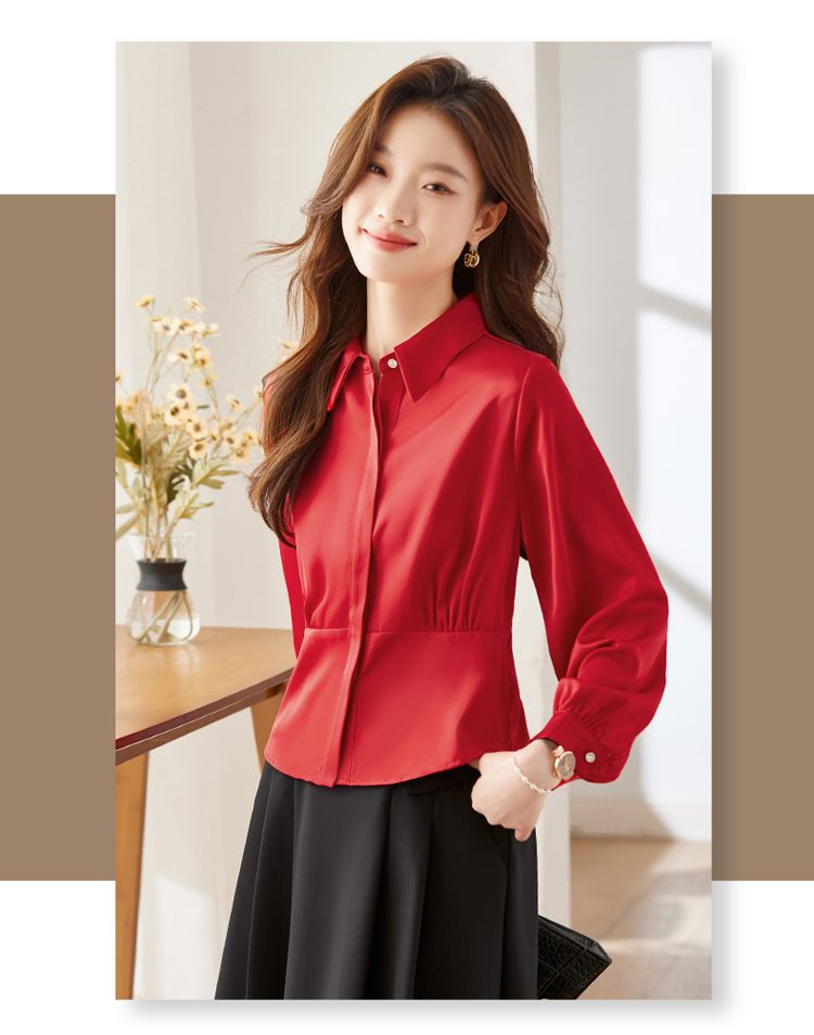 Long Sleeve Shirts Womens Cott - Women Formal Wear Korean avaliação e preço