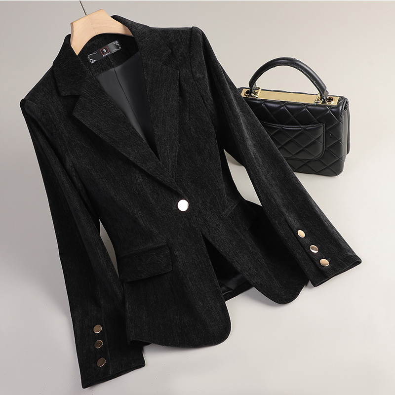 Yellow Gold Velvet Blazer Wome - Yellow Formal Wear Women avaliação e preço