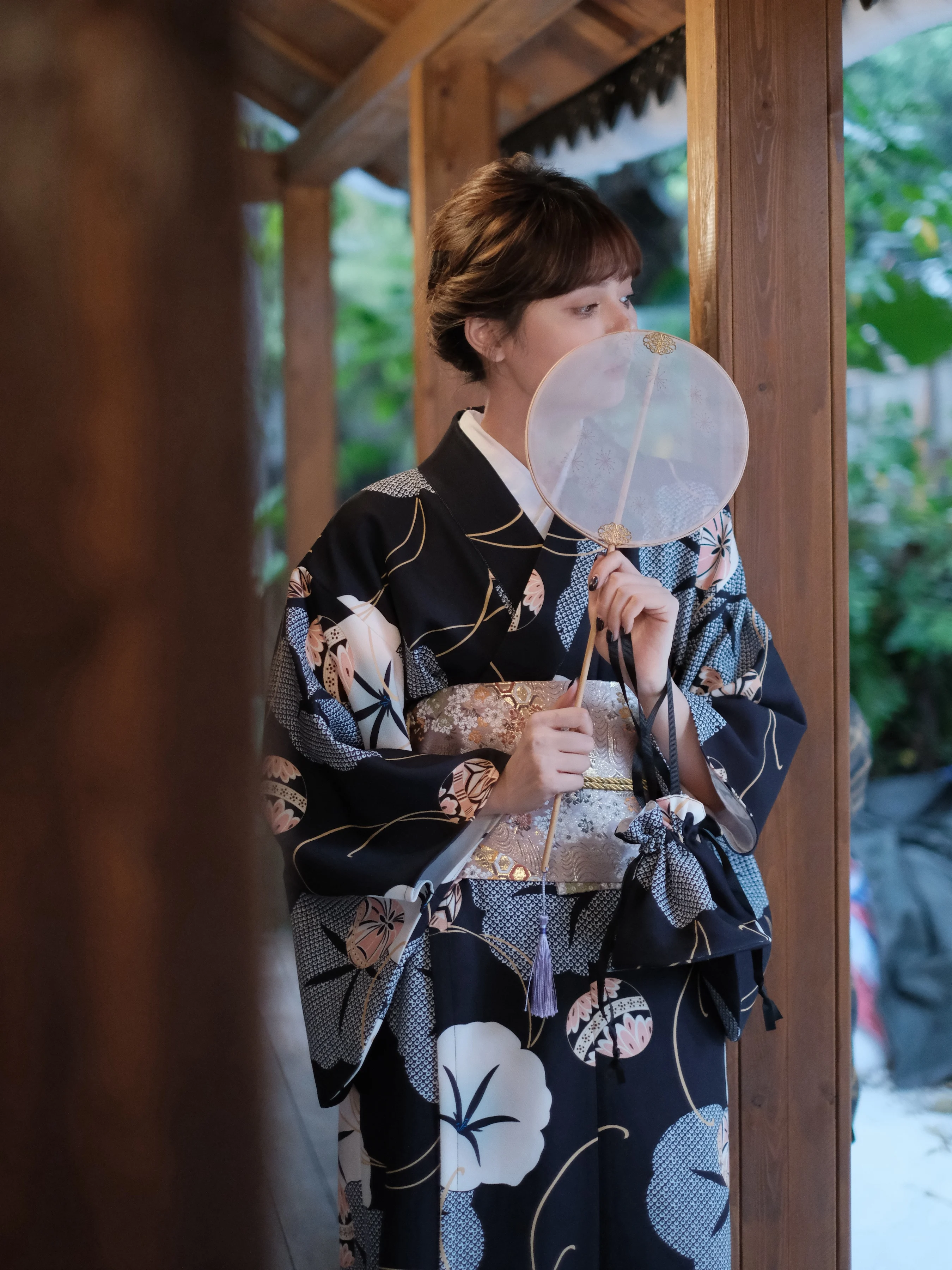 Women Japanese Kimono Black Co - Japanese Women Formal Wear avaliação e preço