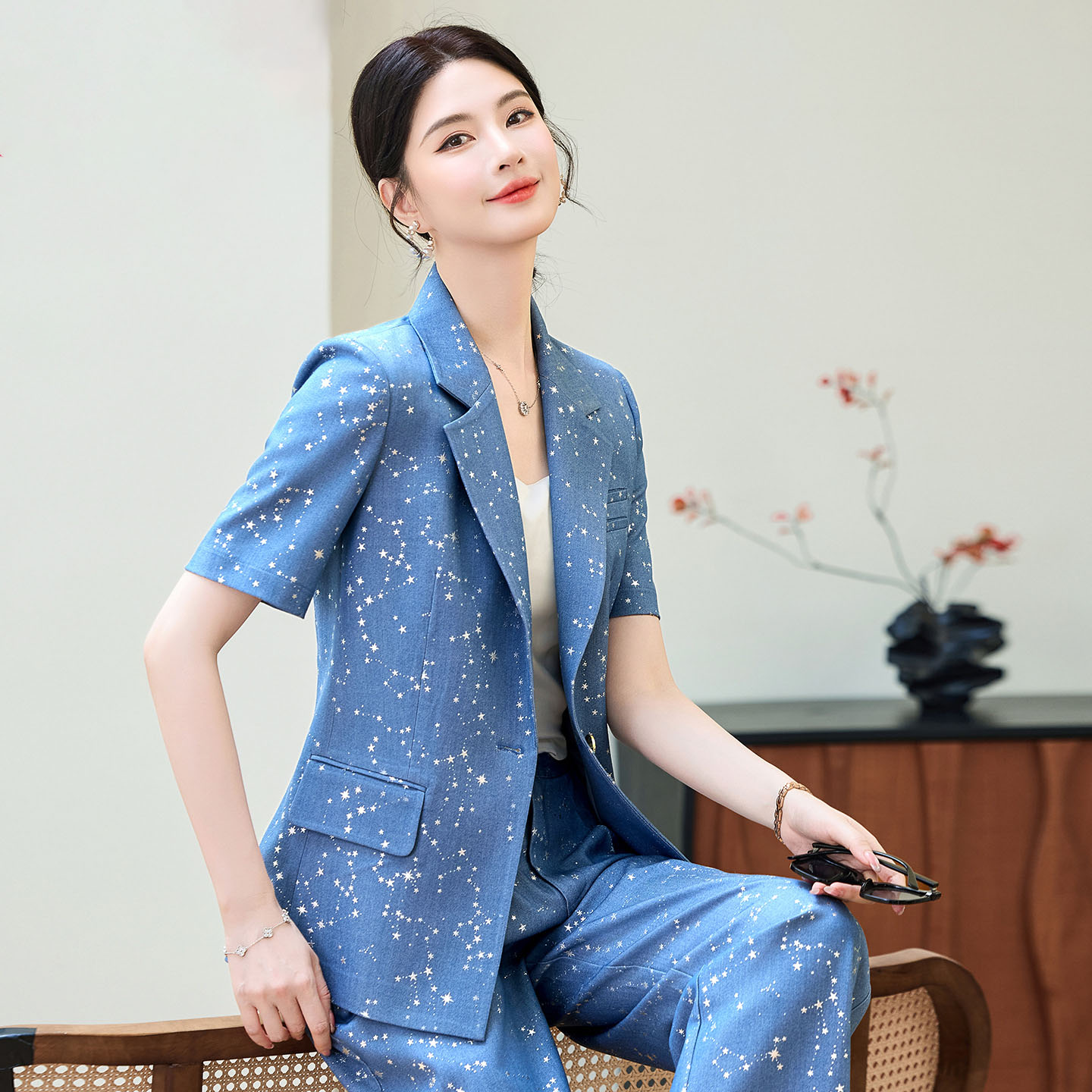 Fashion Blue Yellow Short Slee - Yellow Formal Wear Women avaliação e preço