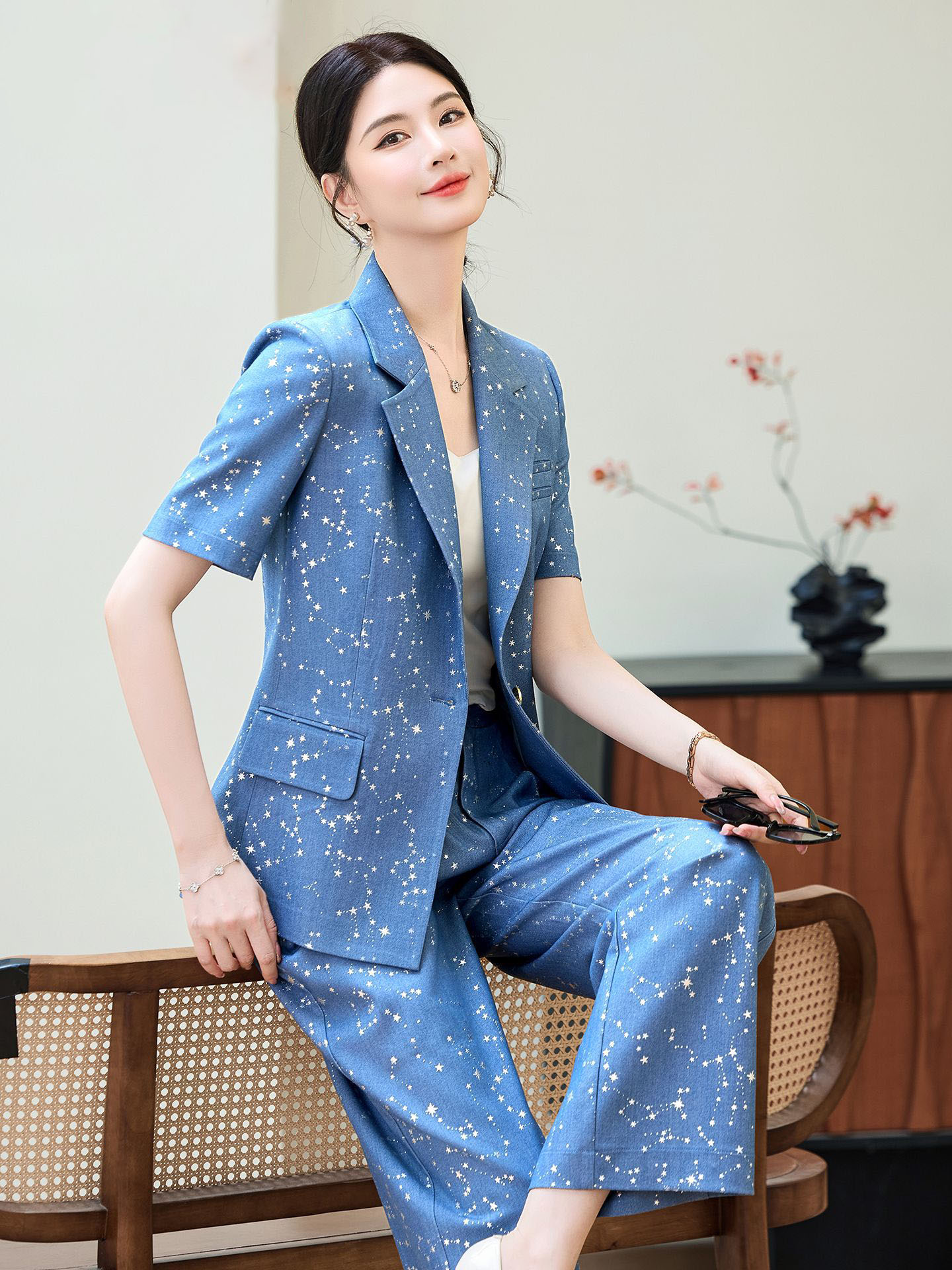 Fashion Blue Yellow Short Slee - Yellow Formal Wear Women avaliação e preço
