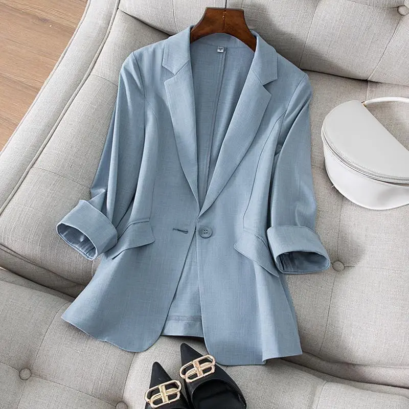 Jacket Women's Clothing Slim F - Women Formal Wear Korean avaliação e preço