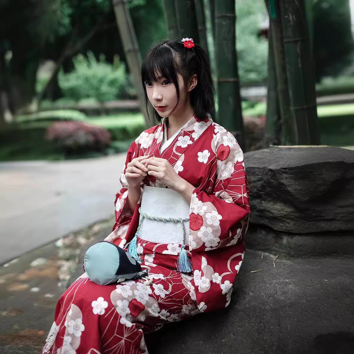 Red Japanese Yukata Kimono Fem - Japanese Women Formal Wear avaliação e preço