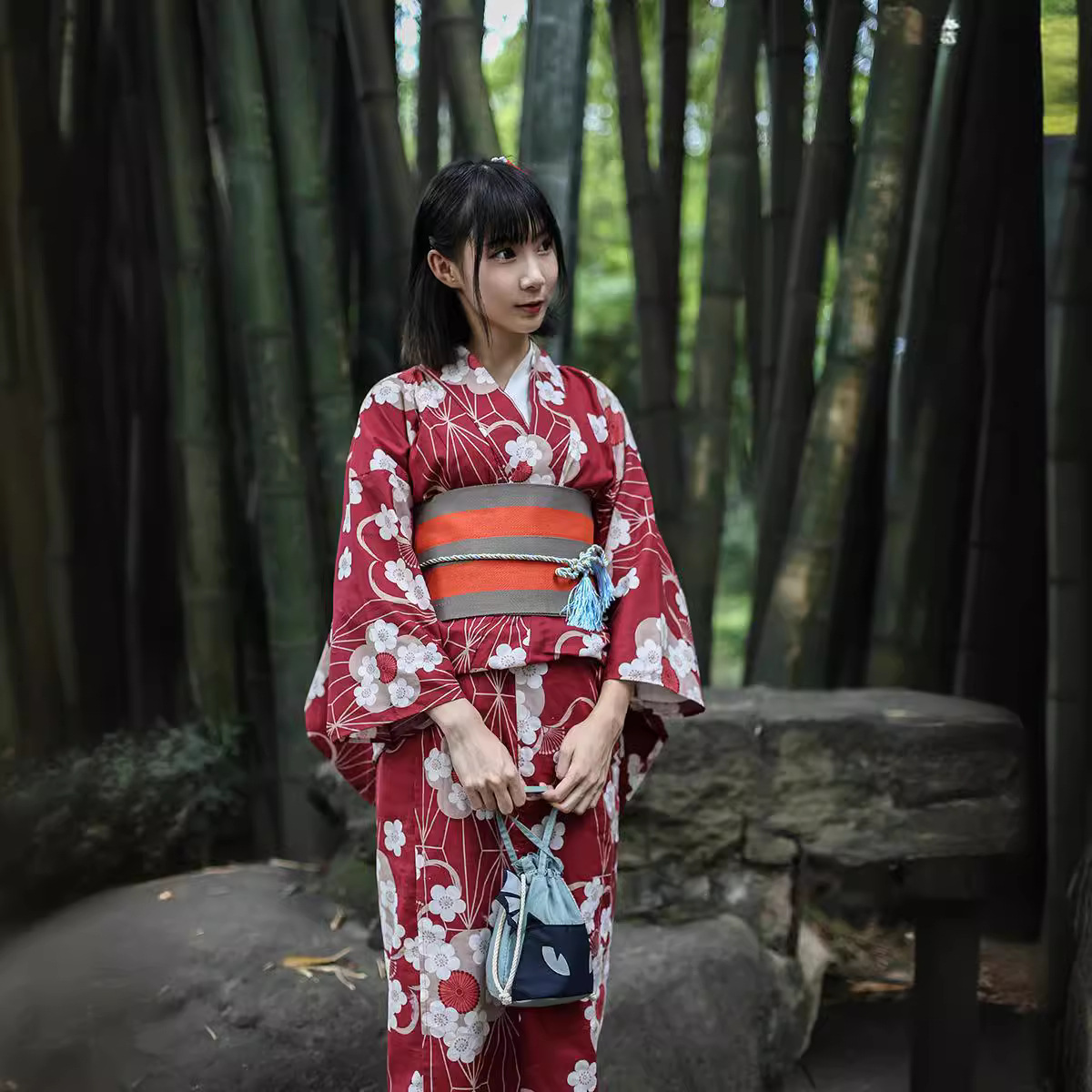 Red Japanese Yukata Kimono Fem - Japanese Women Formal Wear avaliação e preço