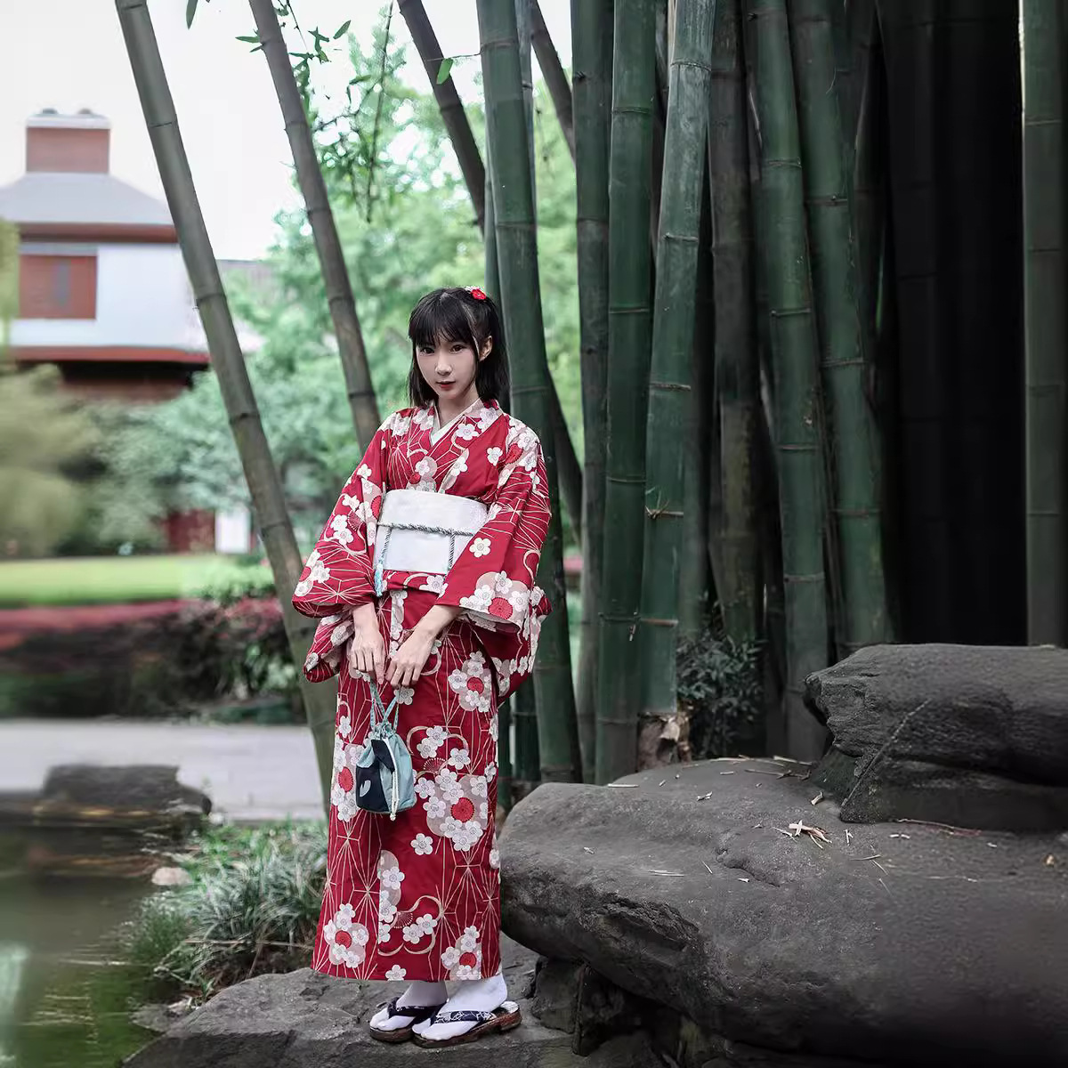 Red Japanese Yukata Kimono Fem - Japanese Women Formal Wear avaliação e preço