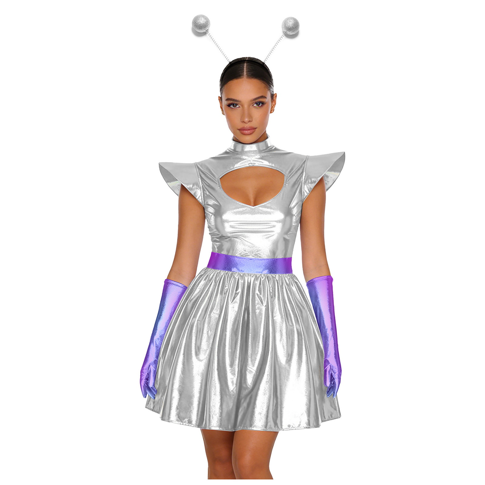 Women Shiny Alien Outerspace C - Shift Dress Sleeveless avaliação e preço