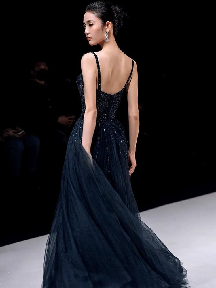Elegant Princess Navy Blue Seq - Women Formal Wear For Graduation avaliação e preço
