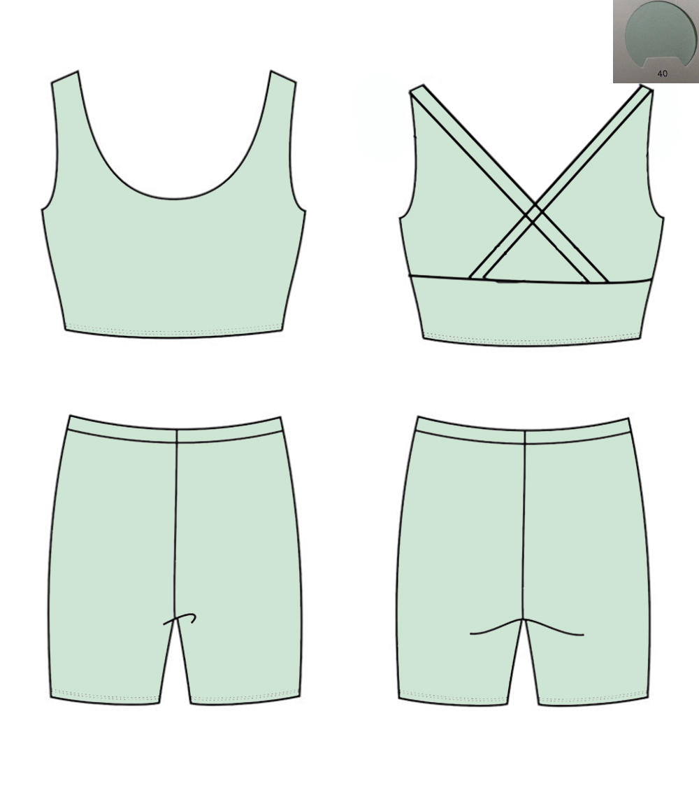 Monochrome Yoga Material Back  - Monochrome Suit Set avaliação e preço