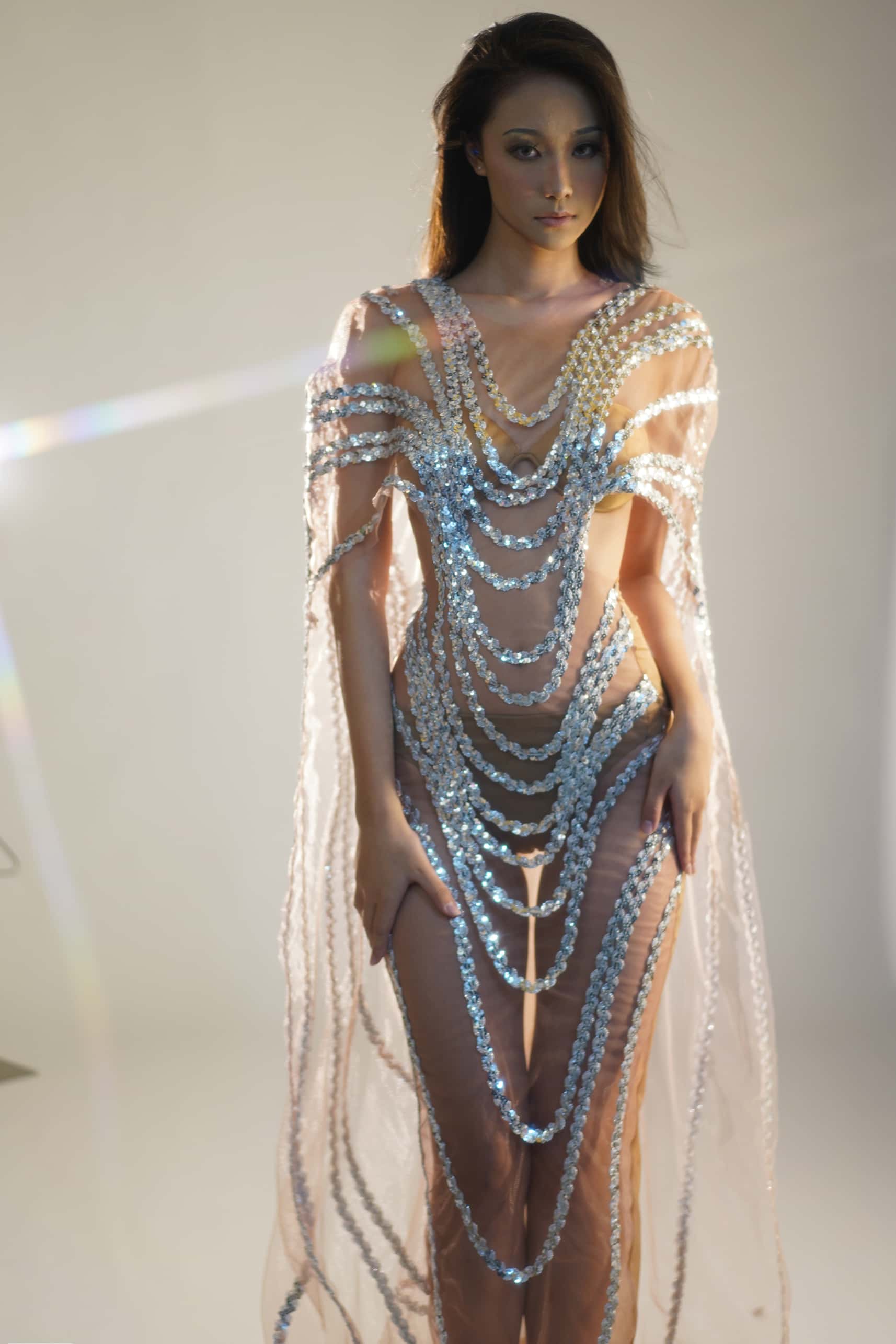 Silver Sequins Dress Birthday  - Shift Dress Sleeveless avaliação e preço