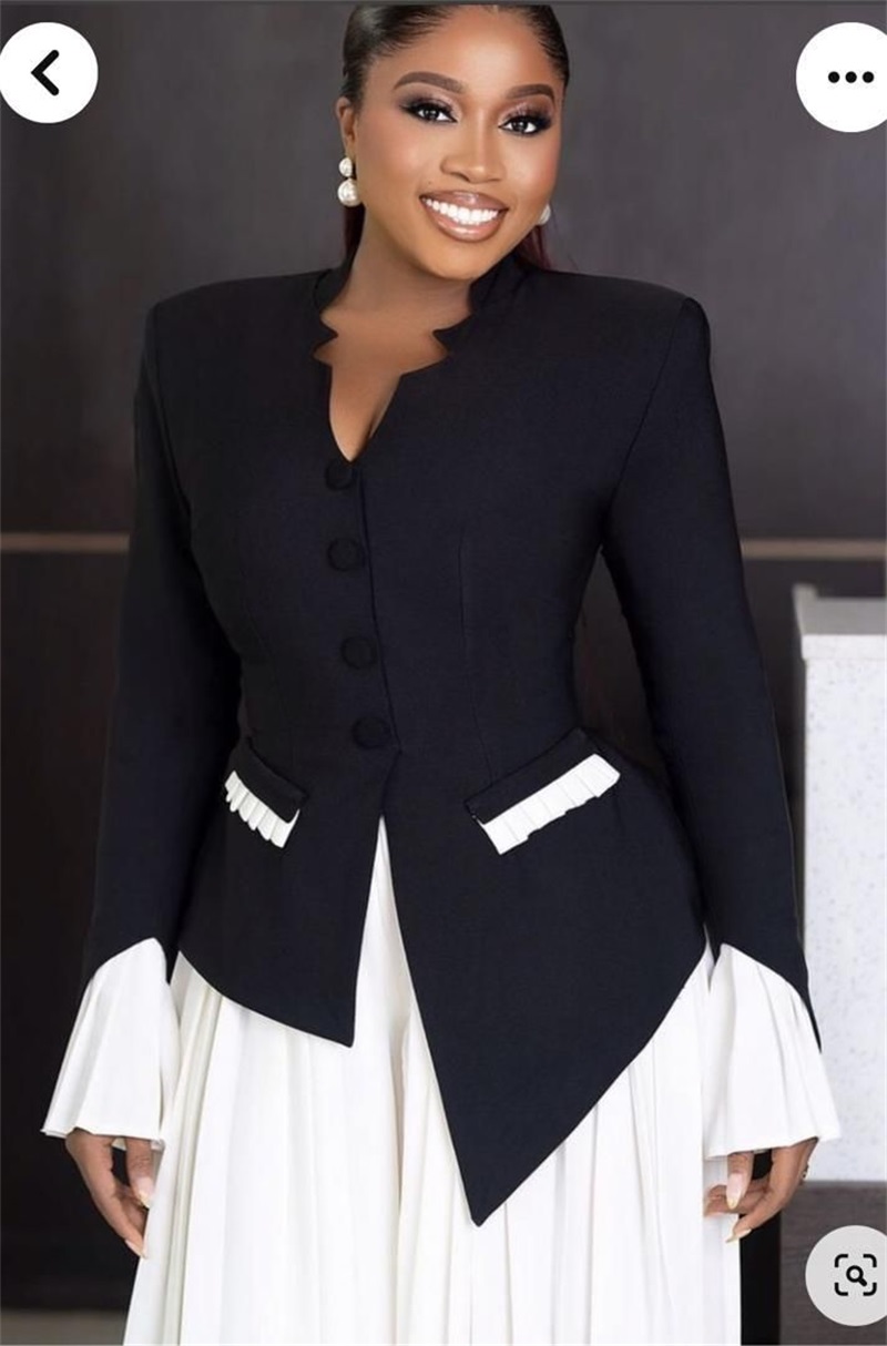 White Black Women Suits Set 2  - Women Formal Wear Black And White avaliação e preço