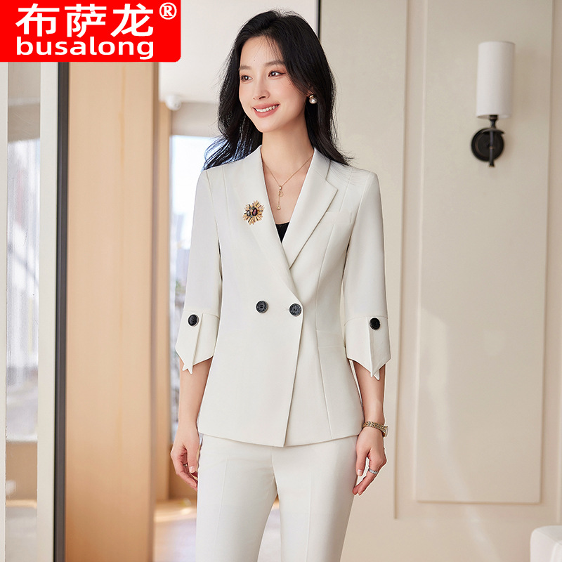 Spring Summer New Yellow Suit  - Yellow Formal Wear Women avaliação e preço
