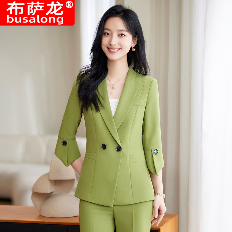 Spring Summer New Yellow Suit  - Yellow Formal Wear Women avaliação e preço